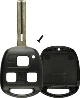 KeylessOption Key Replacement Case Shell Keyless Entry Remote Fob Uncut Blade Fix Master Compatible with Hyq1512v, Hyq12bbt