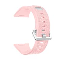 KisFace Fitbit Ionic Replacement Elastomer Bands, Fitbit Accessories Wristbands Pure Color Small Large(Light Pink)