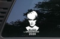 Claire Underwood 2020-3 3/4" x 6 3/4" die Cut Vinyl Decal for Windows, Cars, Trucks, Tool Boxes, laptops, MacBook - virtually Any Hard, Smooth Surface
