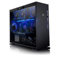 CLX SET Gaming Desktop AMD Ryzen Threadripper 2920X 3.5GHz (Max Boost 4.3GHz) 12-Core, X399, 32GB DDR4, GeForce RTX 2080 Ti 11GB, 960GB SSD + 6TB, Black Mid-Tower 4 Blue LED Fans, WiFi, Windows 10 Hom