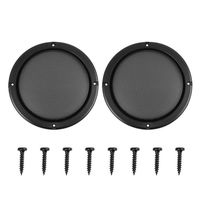 X AUTOHAUX 2pcs Grill Cover 6.5" Mesh Protector Car Speaker Cover Woofer Subwoofer Grill