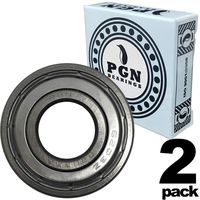 PGN 6203-ZZ Shielded Ball Bearing - 17x40x12 - Lubricated - Chrome Steel (2 PCS)