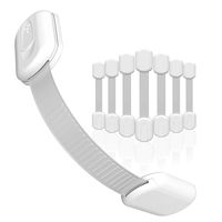 Child Safety Locks 8-Pack for Cabinet Baby Proofing, No Tool or Drilling Needed with Super Strong 3M Adhesive, Multi-Purpose Locks, Baby Proof Home Drawer, Cabinets, Oven, Toilet Seat by Skyla Homes