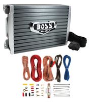 NEW Boss AR1500M 1500 Watt MONO Compact Amplifier + Bass Knob + Amp Wiring Kit