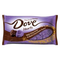 DOVE PROMISES Valentine Hearts Milk & Dark Chocolate Swirl Candy 7.94-Ounce Bag