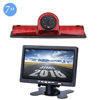 3RD Brake Light Rear View Backup Parking Reversing Camera with 7.0 Inch LCD Monitor Kits for Transporter Nissan NV 1500 2500 3500 NV Cargo Van(2012-2019)