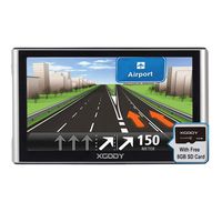 Xgody 16GB Truck Car GPS Navigation System 7 Inch Capacitive Touch Screen Navigator Support Hands-Free Calling Advanced Lane Guidance Red Light Warning Lifetime US/Canada/Mexico Maps Updates