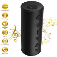 Bluetooth Portable Wireless Speaker with TWS Function 20W Big Migicbox Stereo Speaker with Bass Loud Volume 90dB Built-in Mic 12Hour Playtime for Cell Phone Home Outdoor Party Travel (Black)