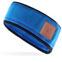 Mydeal Wireless Bluetooth Headband with Headphone Headset Earphone Stereo Speakers Mic Hands Free for Outdoor Sports Fitness Workout Jogging Running, Compatible with Iphone Android Cell Phones - Black