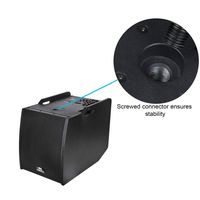 PRORECK CLUB3200 E 12-Inch 3000 Watt 4-Channel Stereo DJ/Powered Subwoofer with Bluetooth/USB/SD Card/Mic Input/XLR Input/RCA Input& Output, Great for Home Theater/Concert/Club