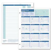 ComplyRight Academic Year Attendance Calendar, 2018-2019, Pack of 50 (A4300AMZ)