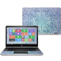 Mightyskins Skin Compatible with Hp Pavilion X360 14" (2017) - Carved Blue | Protective, Durable, and Unique Vinyl Decal Wrap Cover | Easy to Apply, Remove, and Change Styles | Made in The USA