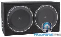 JL Audio CS212LG-TW1 Dual 12" 600W RMS PowerWedge Enclosed Subwoofers
