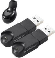 GPCT Mini Wireless Bluetooth Stereo Earbuds W/ 2 USB Chargers. Hands Free Calling, 3D Sound, Built-in Mic Headphone Earphones. for Gym/Workout/Yoga/Running/iPhone/Samsung/iPad/Google/HTC/LG/Android