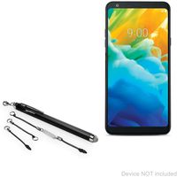LG Stylo 4 Stylus Pen, BoxWave [EverTouch Capacitive Stylus] Fiber Tip Capacitive Stylus Pen for LG Stylo 4 - Jet Black