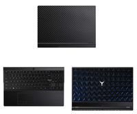 decalrus - Protective Decal for Lenovo Legion Y530 (15.6" Screen) Laptop Black Carbon Fiber Skin case Cover wrap CFlenovoLegionY530Black