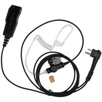 abcGoodefg 2 Pin Motorola Earpiece Earbud Earphone Headset Mic Surveillance Kit for Motorola HYT Two Way Radio CLS1110 CLS1410 CLS1413 CLS1450 CLS1450C CLS1450CB GP300 CP200 (Acoustic Tube Earpiece)