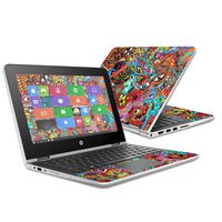 Mightyskins Skin Compatible with Hp Pavilion X360 11.6" (2016) Wrap Cover Sticker Skins Acid Trippy