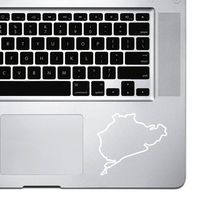 StickAny Palm Series Nurburgring Sticker for MacBook Pro, Chromebook, and Laptops (White)