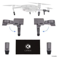 CamKix Foldable Landing Gear Compatible with DJI Mavic 2 Pro/Zoom - Leg Extensions for Extra Height and Safety - Gives Your DJI Drone More Ground Clearance - Foldable Design for Easy Storage