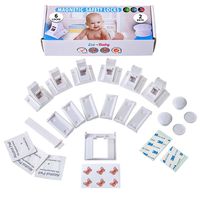 Eco-Baby Magnetic Cabinet Locks (6 Locks & 2 Keys) Child Safety for Drawers and Cabinets - Kitchen Child Proof Cabinet Locks - Baby Proofing Safety