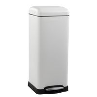 happimess HPM1007A Betty Retro 8-Gallon Trash Can, White
