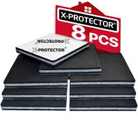 Non Slip Furniture Pads X-Protector -Premium 8 pcs 4" Furniture Pad! Best SelfAdhesive Furniture Grippers Rubber Feet Couch Stoppers -Ideal Furniture Floor Protectors Furniture Feet for Fix Furniture