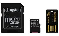 Kingston Digital 64GB Mobility Multi Kit Flash Memory Card with Reader (MBLY10G2/64GB)