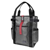 Rangeland Unisex Laptop Tote Backpack (Grey) Lightweight Nylon Shoulder Bag with Multiple Pockets for Work Travel Gym College School, 18L