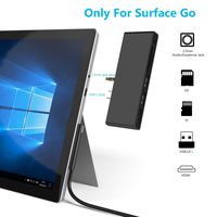 Surface Go Docking Station, USB C HDMI Adapter for Surface Go, Ketaky 6-in-1 USB C Hub Adapter Dongle with 4K USB C to HDMI, 2 USB 3.0 Ports, 3.5mm Earphones Jack,SD/TF Card Reader(Surface Go Hub)