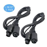 Ssgamer 2X 1.8m/6ft N64 Extension Cables for Nintendo N64 64 Controller(2 Packs)
