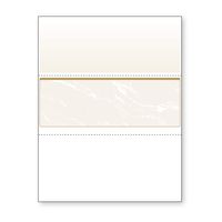 DocuGard Gold Marble Middle Check, 8.5 x 11 Inches, 24 lb, 500 Sheets, 1 Check Per Sheet (04513)