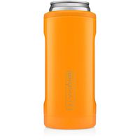 BrüMate Hopsulator Slim Double-walled Stainless Steel Insulated Can Cooler for 12 Oz Slim Cans (Hunter Orange)