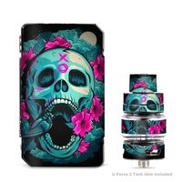 IT'S A SKIN Decal Vinyl Wrap for VooPoo Drag 2 V2 & UForce T2 Tank Vape Sticker Sleeve Cover/Skull Dia De Los Muertos Design Bird