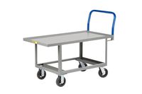 Little Giant RNL-3060-6MR 12-Gauge Steel Ergonomic Lip Edge Fixed Deck Work-Height Platform Truck, 2000 lbs Capacity, 60" Length x 30" Width