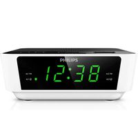 PHILIPS Digital Alarm Clock Radio for Bedroom AM/FM Radio, LED Display, Easy Snooze, Sleep Timer, Battery Back up (Batteries Sold Seperately)