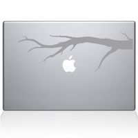The Decal Guru Tree Branch MacBook Decal Vinyl Sticker - 13" MacBook Air - Silver (1191-MAC-13A-S)