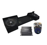 Compatible with 2007-2013 Chevy Silverado Ext Cab Truck Kicker Comp C10 Dual 10" Sub Box Enclosure & CXA600.1 Amp (Renewed)