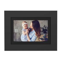 PhotoShare Friends and Family Smart Frame 8" Digital Photo Frame, Send Pics from Phone to Frame, Wi-Fi, 8 GB, Holds Over 5,000 Photos, HD, 1080P, Black/White Mattes, iOS, Android