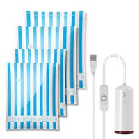 VMSTR Travel Vacuum Storage Bags with USB Electric Pump, Medium Small Space Saver Bags for Travel