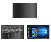 decalrus - Protective Decal for LG Gram 15Z980 (15.6" Screen) Laptop Dark Grey Texture Brushed Aluminum Skin case Cover wrap BAlgGram15Z980Dark Grey