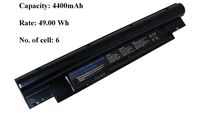Replacement for Dell 268X5 312-1257 312-1258 H2XW1 JD41Y N2DN5 Laptop Battery*6 CELL 4400mAh 11.10V