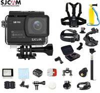 SJCAM SJ8 PRO Kit{SJ8 PRO Camera with Accessories, 6-in-1 Accessory} 4k/60fps Sports Cam with Ambarella H22 Sensor,EIS,170°Wide-angle 2.33" Touchscreen,1200mAH Battery for Underwater,Outdoor Activity