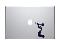 Passion Trumpet Player Silhouette Macbook Symbol Keypad Iphone Apple Ipad Decal Skin Sticker Laptop