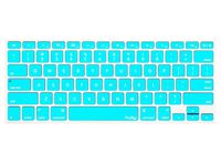 Kuzy - Turquoise Hot Keyboard Cover Silicone Skin for MacBook Pro 13" 15" 17" (with or w/Out Retina Display) iMac and MacBook Air 13" - Turquoise Hot