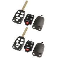 Case Shell Key Fob Keyless Entry Remote fits Honda Odyssey 2011 2012 2013 (N5F-A04TAA), Set of 2