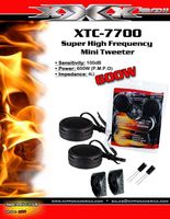 Audiopipe 600w High Frequency Car Truck Boat Stereo Tweeters Built-in Crossover