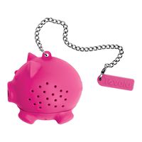 Tovolo Tea Ball Loose Leaf Strainer Cup Mug Infuser, Dishwasher Safe, Pig