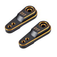 YoungRC Metal Aluminum 25T Servo Horn Arms for Standard & High Torque Servo Motors Aceessories (2pcs)