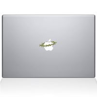 The Decal Guru 0187-MAC-13P-G Crown of Thorns Decal Vinyl Sticker, 13" MacBook Pro (2015 and Older), Gold